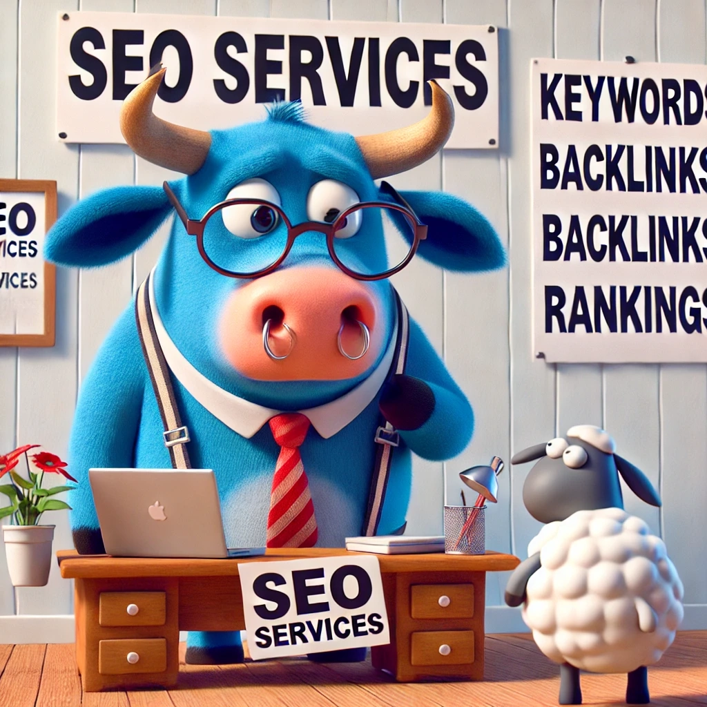 Blue Cow Selling SEO Services